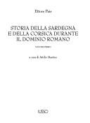 Cover for Storia della Sardegna e della Corsica durante il dominio romano
