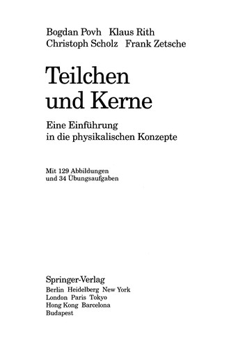 Cover for Teilchen und Kerne