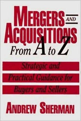 Cover for Mergers and acquisitions from A to Z