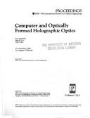 Cover for Computer and optically formed holographic optics