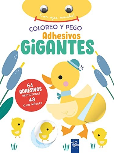 Cover for Coloreo y pego adhesivos gigantes. Pato