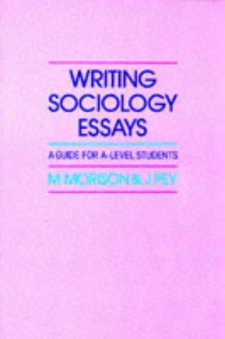 Cover for Writing Sociology Essays