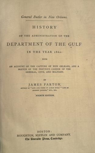 Cover for General Butler in New Orleans.
