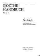 Cover for Goethe-Handbuch, 4 Bde. in 5 Tl.-Bdn. u. Register, Bd.1, Gedichte