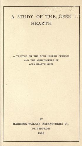 Cover for A study of the open hearth