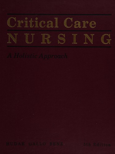 Cover for Critical care nursing