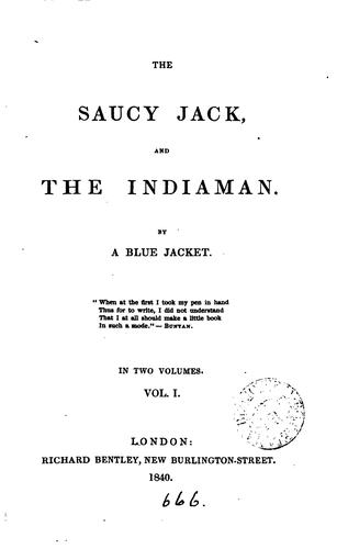 Cover for The Saucy Jack, and the Indiaman. By a blue jacket