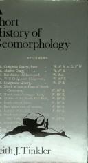 Cover for A short history of geomorphology