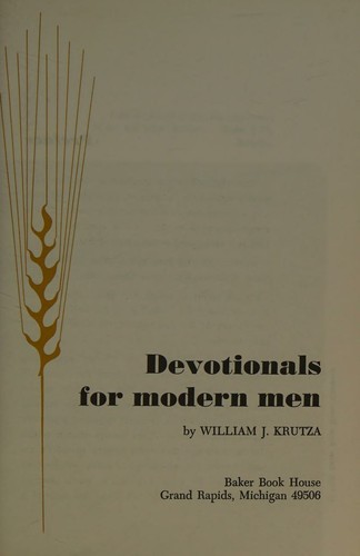 Cover for Devotionals for modern men