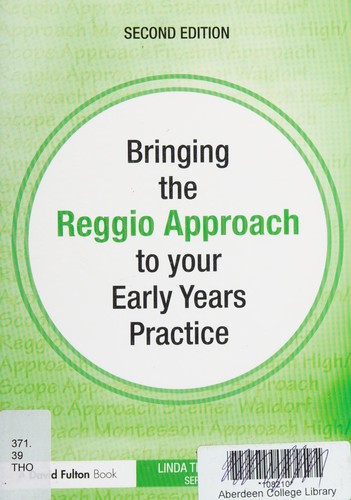 Cover for Bringing the Reggio approach to your early years practice