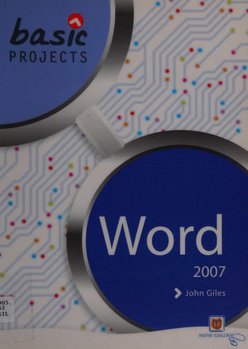 Cover for Basic projects in Word 2007