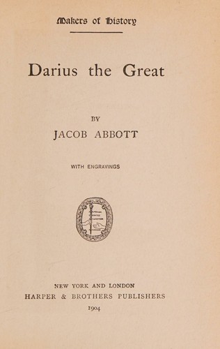Cover for DARIUS THE GREAT (Makers of History)