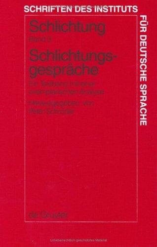 Cover for Schlichtung