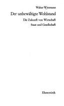 Cover for Der unbewältigte Wohlstand