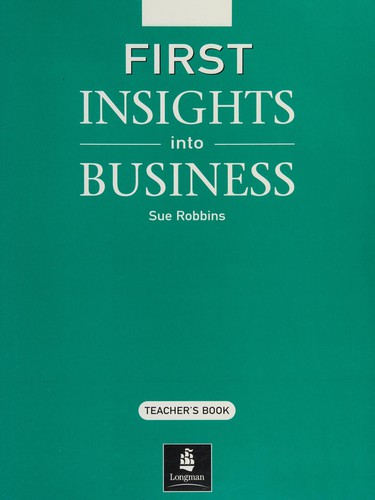 Cover for First insights into business.