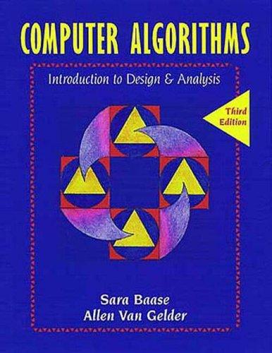 Cover for Computer Algorithms