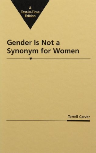 Cover for Gender is not a synonym for women