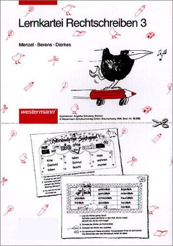 Cover for Lernkartei Rechtschreiben, neue Rechtschreibung, 3. Schuljahr