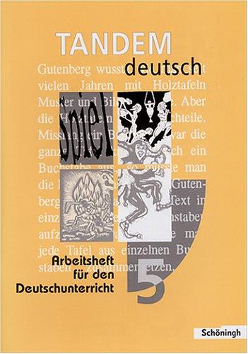 Cover for Tandem 5. Arbeitsheft. RSR Für den Deutschunterricht.
