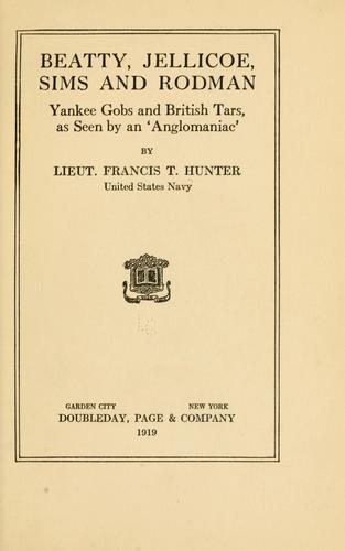 Cover for Beatty, Jellicoe, Sims and Rodman