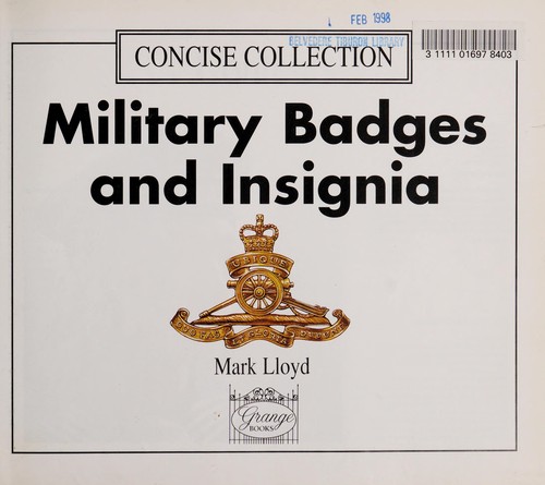Cover for Military Badges and Insignia.