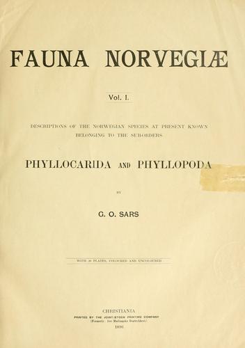 Cover for Fauna Norvegiae