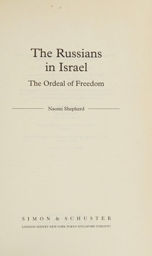 Cover for The Russians in Israel