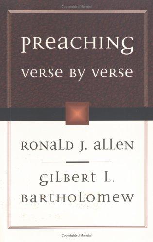 Cover for Preaching verse by verse