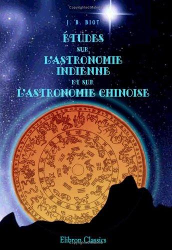 Cover for Études sur l\'astronomie indienne et sur l\'astronomie chinoise