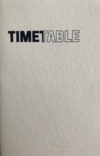Cover for Timetable