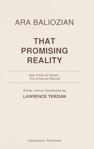 Cover for That promising reality