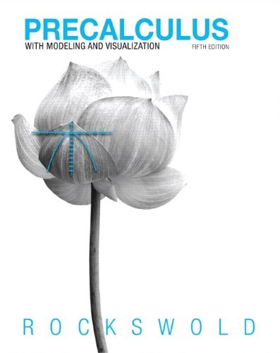 Cover for Precalculus with Modeling & Visualization