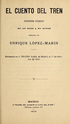 Cover for El cuento del tren