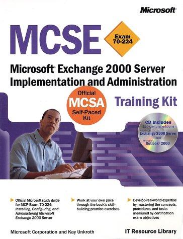 Cover for MCSE Training Kit, Microsoft Exchange 2000 Server 