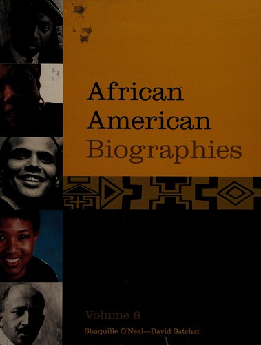 Cover for African American biographies