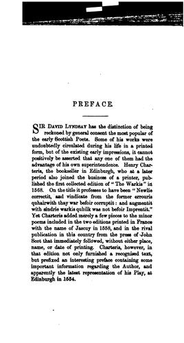 Cover for The poetical works of Sir David Lyndsay