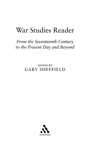 Cover for War studies reader