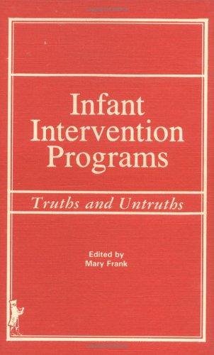 Cover for Infant intervention programs