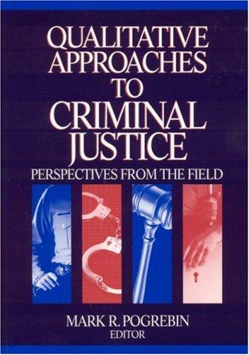 Cover for Qualitative approaches to criminal justice