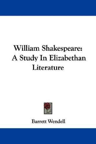 Cover for William Shakespeare