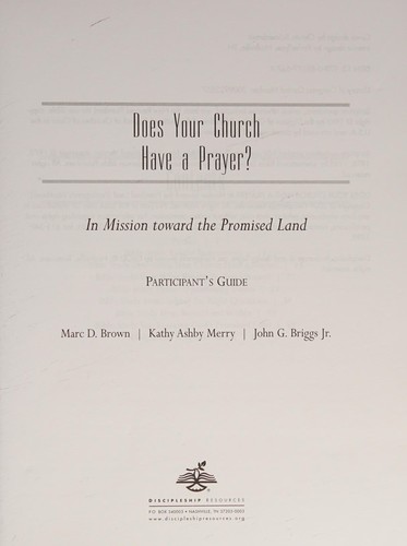 Cover for Does your church have a prayer?