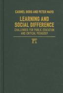 Cover for Learning and Social Difference (Cultural Politics & the Promise of Democracy)