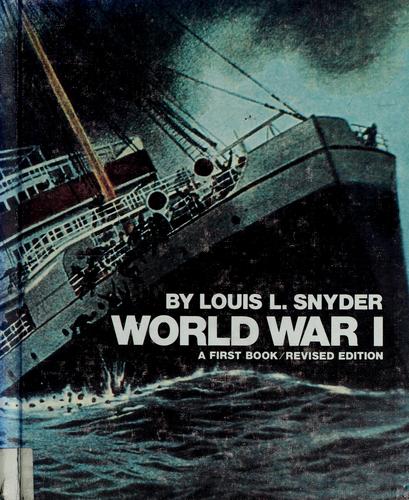 Cover for World War I