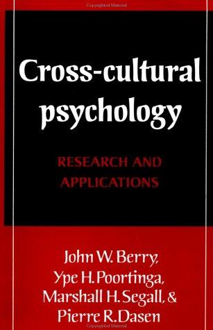 Cover for Cross-cultural psychology