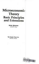 Cover for Microeconomic theory: basic principles and extensions.