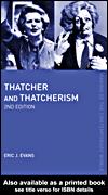 Cover for Thatcher and Thatcherism
