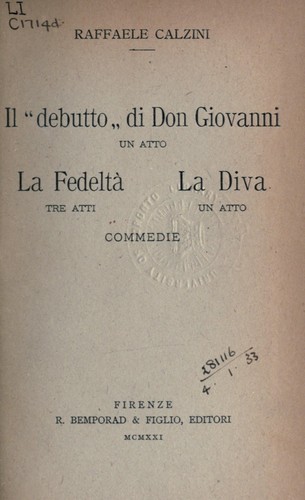 Cover for Il "debutto" di Don Giovanni