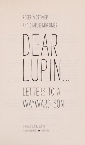 Cover for Dear Lupin
