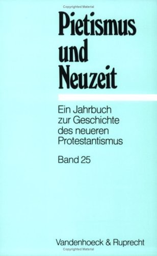 Cover for Pietismus und Neuzeit Band 25 - 1999
