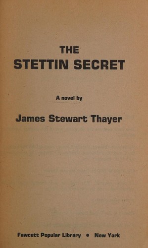 Cover for The Stettin Secret